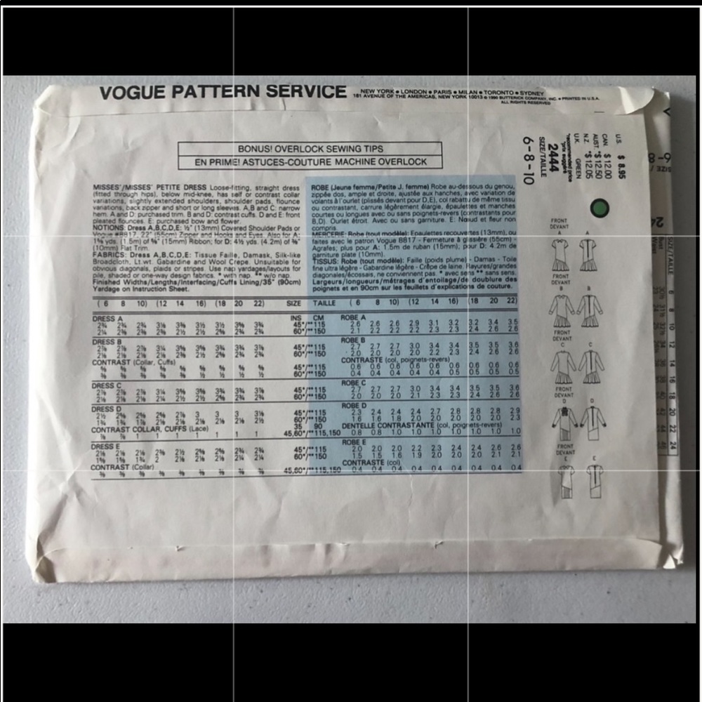 Vogue Pattern Set 2444 - Picture 2 of 2